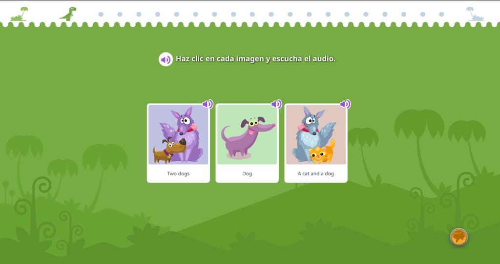 Portal educativo de Little Star con videos, canciones y ejercicios